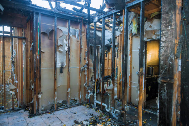 Professional Smoke Damage Restoration technician working in Silver Lake, FL